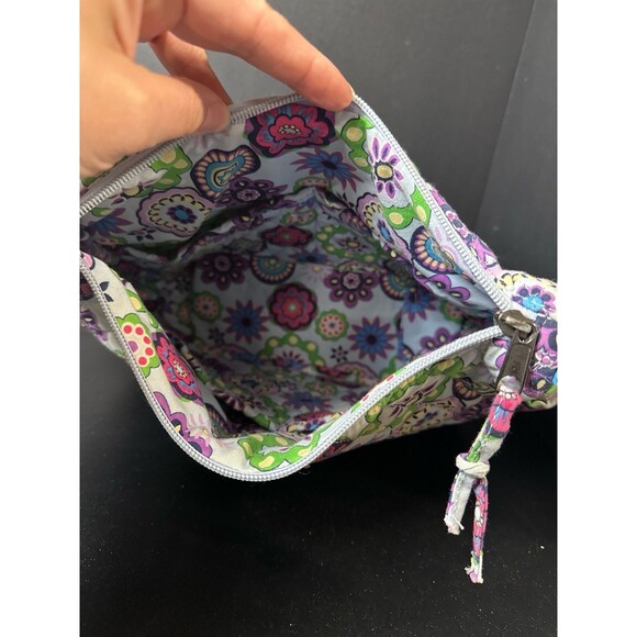 Unbranded Quilted Cotton Shoulder Bag – Multicolor Floral Medallion - Picture 7 of 10